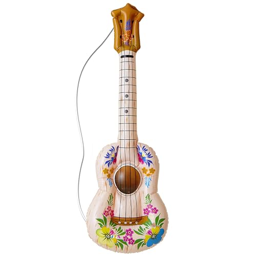 Brinquedo de Praia INFLATABLES Guitarra (Verde - 105x45 cm) Widmann - Decorações de festa infláveis - inflável, guitarra, verde, 105x45 cm