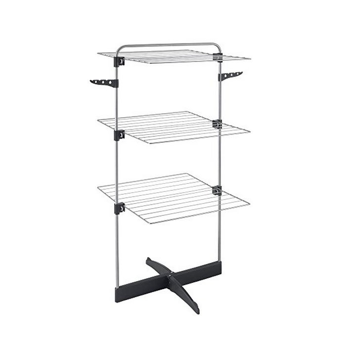 Estendal de Roupa METALTEX 405850 (Branco - Aço) Metaltex - Secadores e cabides - 58x54x123 cm, dobrável, epotherm, suporte de porta