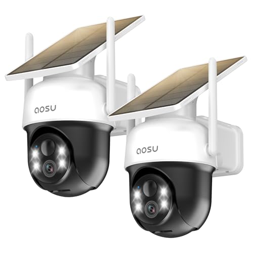 Câmara de segurança AOSU Camara de Vigilancia Wifi Exterior Solar AOSU - Câmeras de vigilância - wifi, exterior, solar, segurança