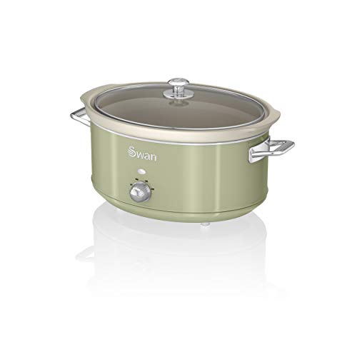 Máquina de Cozinha Lenta SWAN SF17031GN (6.5 L - 300 W) Swan - Panelas elétricas de cozimento lento - 300 W, 6.5 L, indicador luminoso