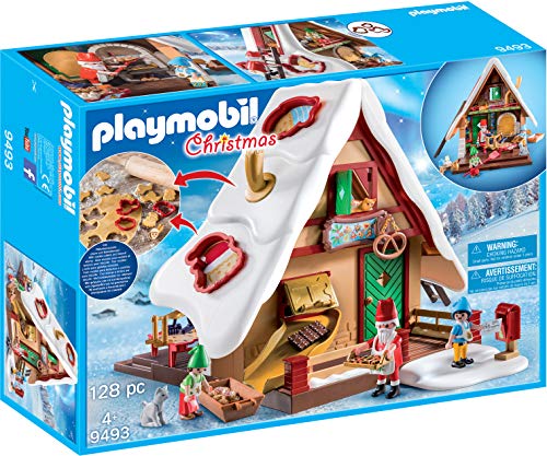 Playmobil Christmas Bakery (Idade Mínima Recomendada: 4 anos) PLAYMOBIL - Cortadores de biscoito - cozinha, natal, santa claus, elfos
