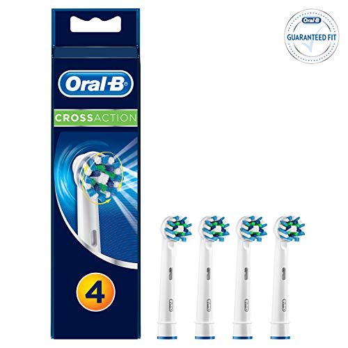 Recargas para Escova de Dentes Elétrica ORAL-B CrossAction 4 Unidades Oral-B - Acessórios para escova de dentes - 4 unidades, compatível Oral-B, dentes normais