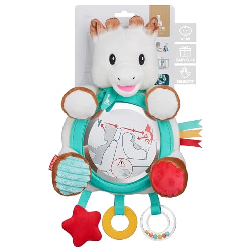 Espelho para Bebé SOPHIE LA GIRAFE 010340F Vulli - Brinquedos - fixação flexível, cadeira, berço, 20x18x24 cm