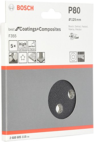 Conjunto de Acessórios p/ Lixadora BOSCH 2 608 605 115 (5 peças) Bosch - Acessórios para ferramentas - disco abrasivo, discos de lixação, adaptador, pó absorvente