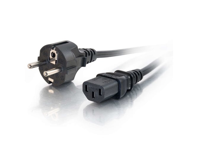 Cabo de Alimentação C2G (C13 - C13 - 5 m - Preto) C2G - Adaptadores de energia e carregadores - c13, masculino, preto, 5m