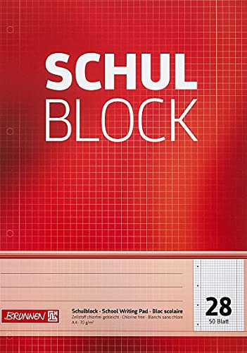 Bloco de Notas BRUNNEN 100000001 (A4 - 21x29.7cm) Baier & Schneider - Cadernos e bloco de notas - papel 70g, 100 folhas, a4, 10 unidades
