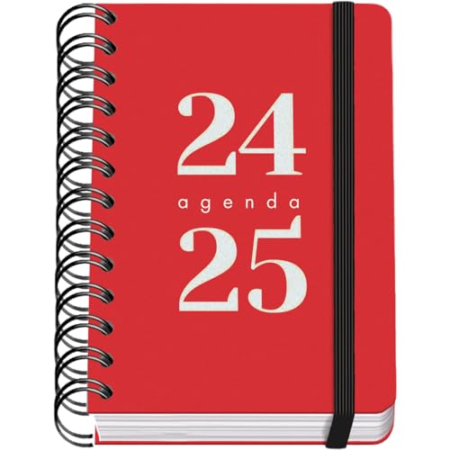 Agenda Escolar DOHE A6 2024-2025 Grammar Vermelho DOHE - Calendários, organizadores e planejadores - agenda escolar, dohe a6, grammar vermelho, formato semana, capa plástico, fecho correr