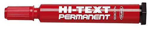 Marcador Permanente HI-TEX 830 Vermelho (Ponta 3.0mm) Etafelt s.r.l. - Marcadores e marcadores de texto - permanente, vermelho, ponta 3.0mm, tinta corante
