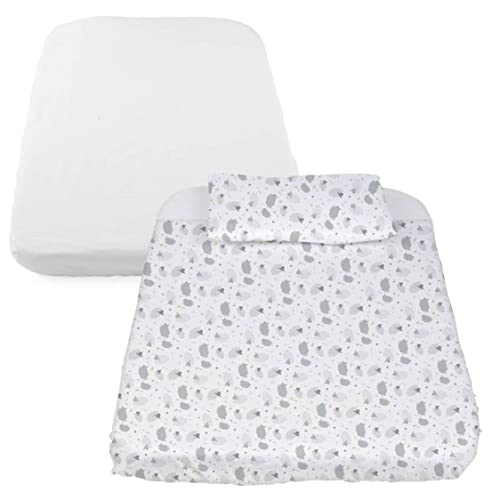 Conjunto de Lençóis CHICCO Next2Me (50x83 cm) Chicco - Roupa de cama e cama - lençóis, conjunto, chicco, next2me, 50x83cm