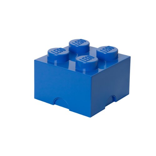 Caixa de Arrumação PLAST TEAM 4003 (Azul) LEGO - Baús de armazenamento - plástico, design moderno, tampa que fecha, empilháveis
