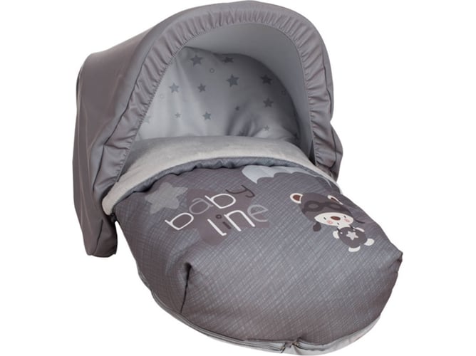 Saco de Viagem para Bebé BABYLINE (Cinzento) Babyline - Forros e sacos de transporte para bebês - poliéster, confortável, alça de transporte, bolso exterior