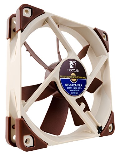 Ventoinha NOCTUA NF-S12A-FLX Preto e Transparente Noctua - Peças de refrigeração de sistema de computador - ventoinha, noctua, nf-s12a-flx, preto, transparente
