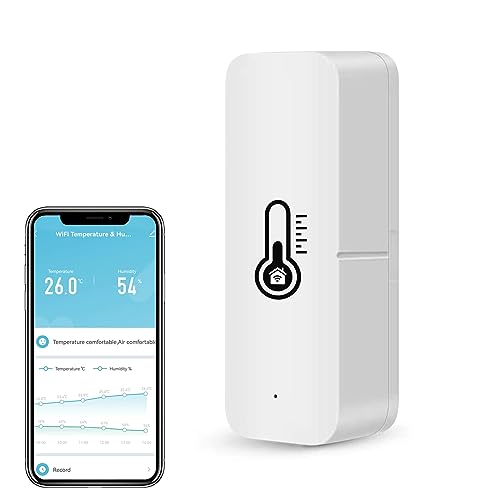 Termómetro e Higrómetro WiFi 5G com Alcance de 50 Metros Molczov - Termopares e termopilhas - wifi, 5g, 50 metros, sem fio, lcd