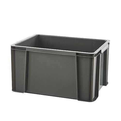 Caixa de Arrumação SUNDIS Master Box (Plástico - 30 x 21.5 x 10 cm) SUNDIS - Recipientes de armazenamento doméstico - plástico, antracite, fácil de limpar, duas alças