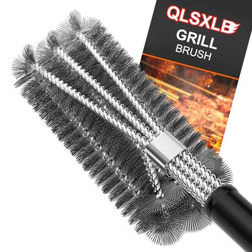 Escova de Limpeza de Churrasco QLSXLB | Azul, Branco QLSXLB - Raspadores de grelha - aço inoxidável, azul, branco
