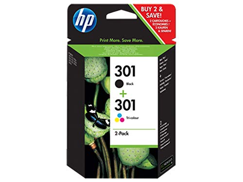Tinteiro HP 301 Original Preto, Ciano, Magenta, Amarelo - CR340EE HP - Cartuchos de toner e jato de tinta - preto, ciano, magenta, amarelo