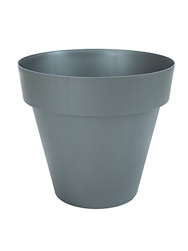 Vaso PLASTIKEN Classic (Cinzento - 38 x 38 x h 35.5 cm) Plastiken - Vasos e canteiros - polipropileno, exterior, interior, resistente à água