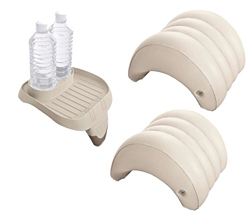 Conjunto de Acessórios para Piscina Hidromassajeador INTEX harren24 - Almofadas de banho - acessórios, hidromassagem, bandeja de arrumação, cabeceira inflável