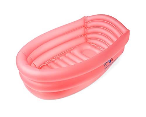 Piscina Insuflável para Crianças KIOKIDS 100x60 cm (Rosa) Kiokids - Móveis para bebês e crianças pequenas - 100x60 cm, 25 litros, vinil resistente, remendo de reparação