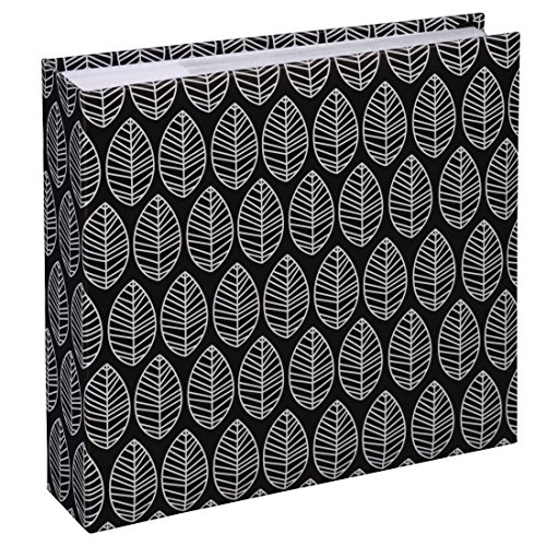 Álbum de Fotografias HAMA Flor (Preto - 25 x 21.6 x 2 cm) Hama - Álbuns de fotos - 25 páginas, 100 fotos, bolsa para cartões, capa rígida