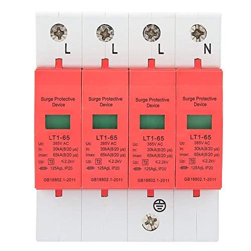 Protetor de Sobrevoltagem 4P 30kA-65kA (65 kA) Oumefar - Fios de extensão - 65 kA, 25 ns, 385 V, tipo f