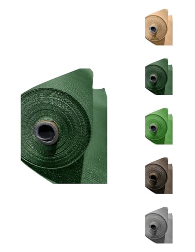 Malla de ocultamiento 120 g/m² verde escuro 50 m JARDIN202 - Acessórios para cercas e portões - ocultação, verde escuro, 120 g/m², 50 m