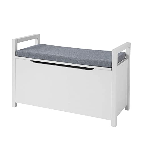 Banco Sapateira SOBUY Fsr76-W (Castanho - 38.5 x 23 x 50 cm) sobuy - Cadeiras - castanho, 38,5x23x50 cm