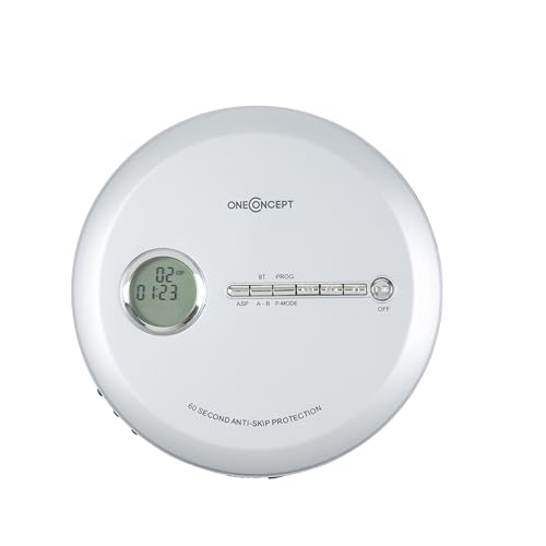 Rádio Portátil ONE CONCEPT CDC 100 BT (Branco - Digital - Pilhas e Corrente) Oneconcept - Áudio - portátil, bluetooth, cd, mp3