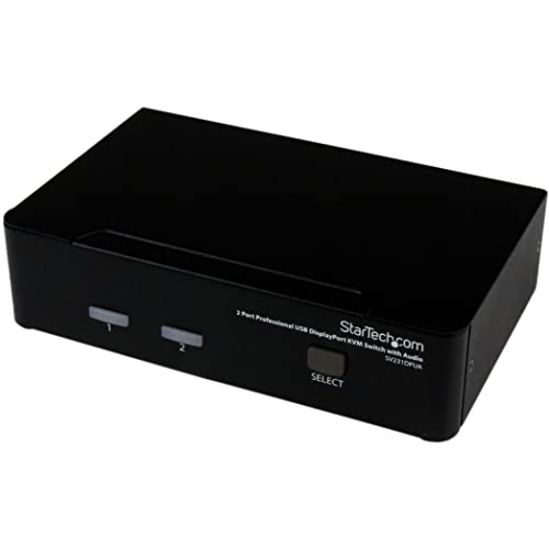 Chaveador Kvm STARTECH.COM DP2UADGBL Preto STARTECH - Comutadores kvm - dp2uadgbl, preto