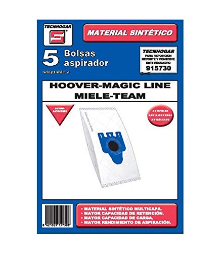 Sacos para Aspirador TECNOHOGAR HOOVER (Compatibilidade: Hoover) TECNHOGAR - Acessórios de aspirador - branco, hoover, sintético, plástico