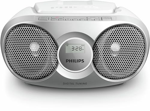 Philips Az215S/12 Rádio Cd Portátil Prateado Philips - Reprodutores de áudio e gravadores - cd portátil, sintonizador fm, bateria, alimentação parede