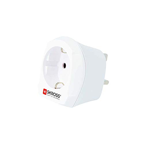 Adaptador de Viagem SKROSSEurope to UK (Reino Unido) SKROSS - Conversores e adaptadores de viagem - tipo f, tipo d, led, 1 porta, 3250 W