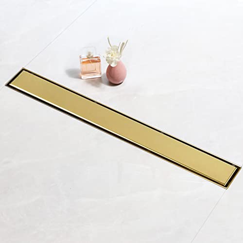 Canal de duche SANITE MODAR 120 cm (Dourado) SaniteModar - Ralos - aço inoxidável, 120 cm, desagüe integrado, superfície lisa