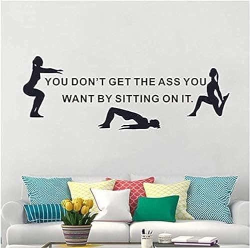 Autocolante para Parede com Motivo Inspirador Vinil Fitness SonGxu - Materiais de arte e artesanato - inspirador, motivador, vinil, resistente
