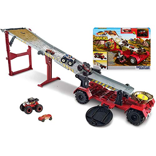Pista de Carros HOT WHEELS Monster Trucks Mobile Downhill Hot Wheels - Conjuntos de brinquedos - corrida, rampa, troféu, veículo