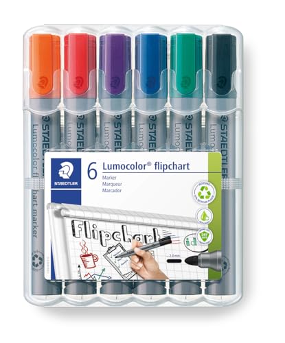 Marcadores STAEDTLER Fineliner Triplus Colour (Caixa de 6) Staedtler - Marcadores e marcadores de texto - tinta à base de água, resistente ao calor, recarregável, ponta 2mm