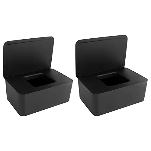 Caixa de Papelão ANRUyi 2Pcs Dispensador de Toalhitas Húmida com Tampo Anruyi - Suprimentos de limpeza doméstica - dispensador, toalhas húmidas, tampo