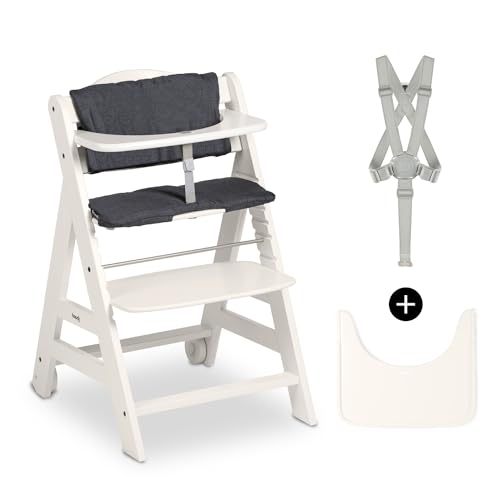 Cadeira de Alimentação HAUCK Beta Plus (Branco - Madeira) Hauck GmbH & Co. KG - Cadeiras altas e assentos elevatórios - cadeira, alimentação, beta plus, branco, madeira