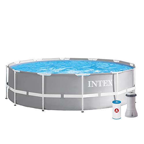 Piscina Tubular INTEX Prisma (366 x 99 cm) INTEX - Brinquedos - 366 x 99 cm, 8.592 litros, filtro cartucho A, hydro aeration