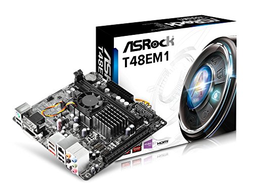Motherboard ASROCK T48EM1 (Socket FM2 - AMD G-Series - Mini-ITX) Asrock - Placas-mãe - socket fm2+, amd g-series, mini-itx