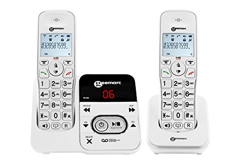 Telefone fixo GEEMARC Amplidect 295 Duo Preto GEEMARC - Telefonia - telefone fixo, amplidect 295 duo, preto, geemarc, sem fios