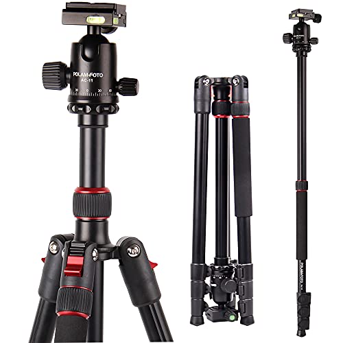 Tripé POLAM FOTO Compacto (Alumínio - Altura Máxima: 168,2 cm) POLAM-FOTO - Tripés e monopés - alumínio, 168,2 cm, 3 pernas, 6 kg