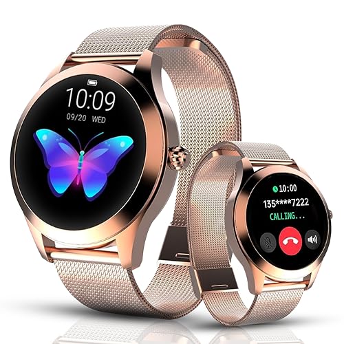 Smartwatch LUNIQUESHOP Round 2 (Bluetooth - 1.2'' - Dourado) LUNIQUESHOP - Óculos inteligentes - bluetooth, 1/2 polegadas, dourado