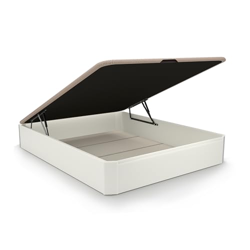 Cama Due Home Luxury Branco (Cama e Leito) duehome - Conjuntos de móveis - cama, due home, luxury, branco, madeira, tecido