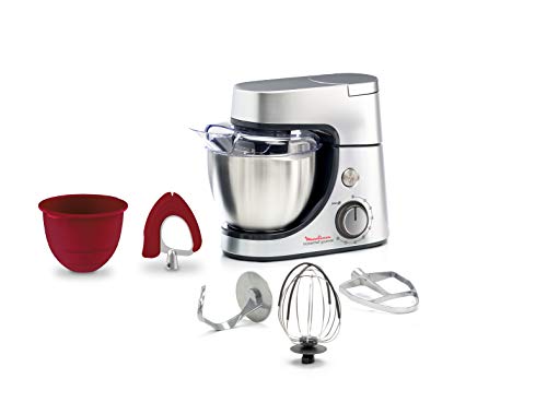 Robot de Cozinha Moulinex QA530D10 1000 W Preto, Inox Moulinex - Batedeiras e liquidificadores - 1000 W, 4.6 L, 8 velocidades, 3 acessórios