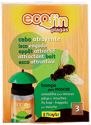 Flower Power Flytrap Recargas (Idade Mínima Recomendada: 6 anos) FLOWER - Roupa - não tóxico, sem pesticidas, mosquitos, 3 recipientes