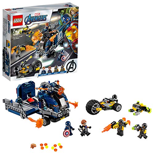 LEGO Marvel Avengers - Ataque de Camiões dos Vingadores (Idade Mínima: 7) LEGO - Brinquedos - vingadores, camiões, drone, balestreia