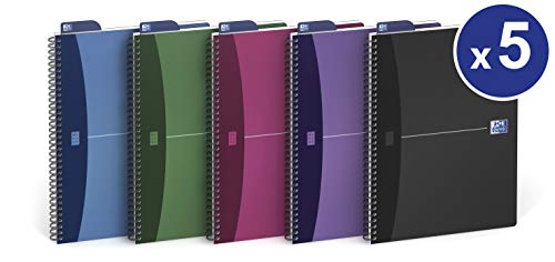 Caderno OXFORD Urban Mix (A5 - 21.6x14.8cm) Oxford - Cadernos e bloco de notas - A5, flexível, margens coloridas, quadro traseiro