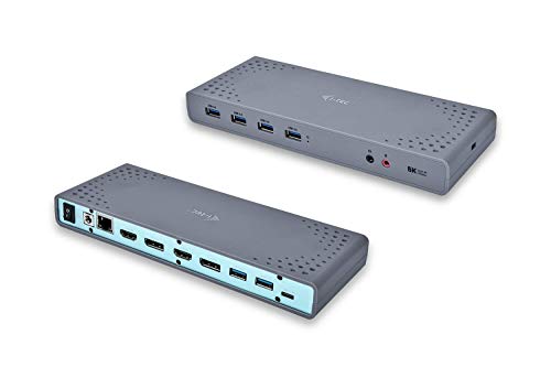 iTEC CADCADUAL4KDOCK Base & Duplicador de Portas com Fios Usb 3.2 Gen 1 3.1 Gen 1 Type-C Preto Azul I-Tec - Estações de acoplamento para laptops - duplicador, USB 3.2, type-c, preto azul