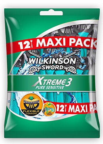 Wilkinson Sword Xtreme3 Pure Sensível Maquina de Barbear Recarregável WILKINSON - Lâminas e navalhas de barbear - recarregável, sensível, tecnologia avançada, precisão